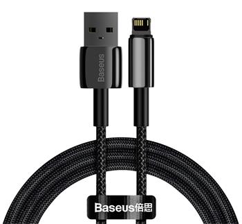 Baseus CALWJ-01 Tungsten Gold Kabel Lightning 2.4A 1m Black