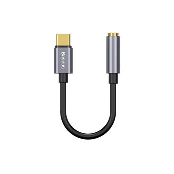 Baseus CATL54-0G Kabelová Redukce z USB-C na 3,5mm Audio Jack L54 (female) Deep Grey