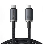 Baseus Crystal Shine Series Datový Kabel USB-C - USB-C 100W 1,5m Black