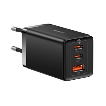 Baseus GaN5 Pro Quick Nabíječka USB + 2x USB-C 65W Black