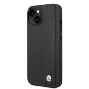 BMW Signature Leather Big Logo Zadní Kryt pro iPhone 14 Plus Black