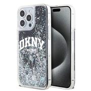 DKNY Liquid Glitter Arch Logo Zadní Kryt pro iPhone 12/12 Pro Black