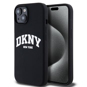 DKNY Liquid Silicone Arch Logo MagSafe Zadní Kryt pro iPhone 14 Black