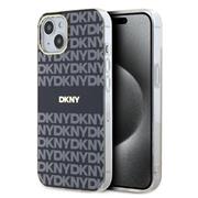 DKNY PC/TPU Repeat Pattern Tonal Stripe Magsafe Zadní Kryt pro iPhone 13 Black