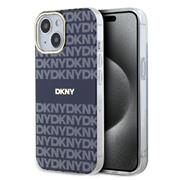 DKNY PC/TPU Repeat Pattern Tonal Stripe Magsafe Zadní Kryt pro iPhone 13 Blue