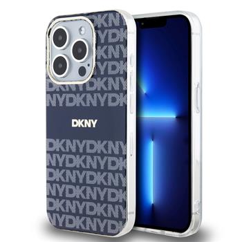 DKNY PC/TPU Repeat Pattern Tonal Stripe Magsafe Zadní Kryt pro iPhone 13 Pro Blue