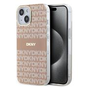 DKNY PC/TPU Repeat Pattern Tonal Stripe Magsafe Zadní Kryt pro iPhone 14 Pink