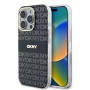 DKNY PC/TPU Repeat Pattern Tonal Stripe Magsafe Zadní Kryt pro iPhone 16 Pro Max Black