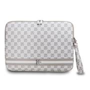 DKNY PU Leather Checkered Pattern and Stripe Obal na Notebook 13/14" Beige