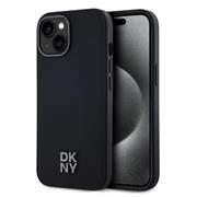 DKNY PU Leather Stack Logo Magsafe Zadní Kryt pro iPhone 14 Black