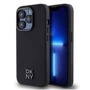 DKNY PU Leather Stack Logo Magsafe Zadní Kryt pro iPhone 14 Pro Black