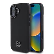 DKNY PU Leather Stack Logo Magsafe Zadní Kryt pro iPhone 16 Black