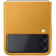 EF-VF711LYE Samsung Kožený Kryt pro Galaxy Z Flip 3 Mustard