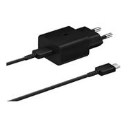 EP-T1510XBE Samsung USB-C 15W Cestovní nabíječka + USB-C Datový Kabel Black