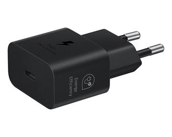 EP-T2510EBE Samsung USB-C 25W Cestovní nabíječka Black (OOB Bulk)