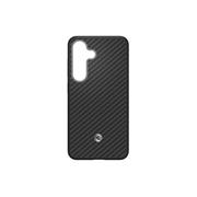 GP-FPS931PGA Samsung by Spigen Enzo Aramid Magnetický Kryt pro Galaxy S25 Black Silver