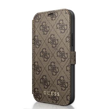 Guess 4G Book Pouzdro pro iPhone 12/12 Pro 6.1 Brown