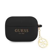 Guess 4G Charm Silikonové Pouzdro pro AirPods Pro Black