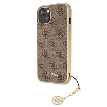 Guess 4G Charm Zadní Kryt pro iPhone 13 Brown