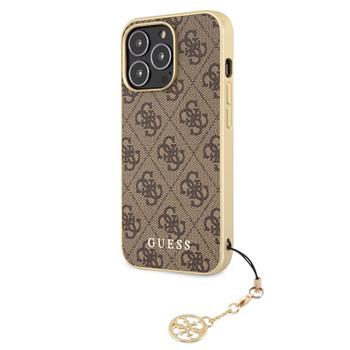 Guess 4G Charm Zadní Kryt pro iPhone 13 Pro Brown