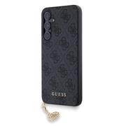 Guess 4G Charm Zadní Kryt pro Samsung Galaxy A55 5G Grey