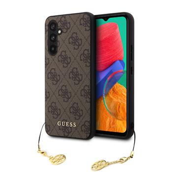 Guess 4G Charm Zadní Kryt pro Samsung Galaxy S23 FE Brown