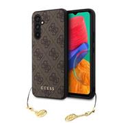 Guess 4G Charm Zadní Kryt pro Samsung Galaxy S23 FE Brown