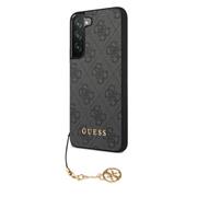 Guess 4G Charm Zadní Kryt pro Samsung Galaxy S23 Grey