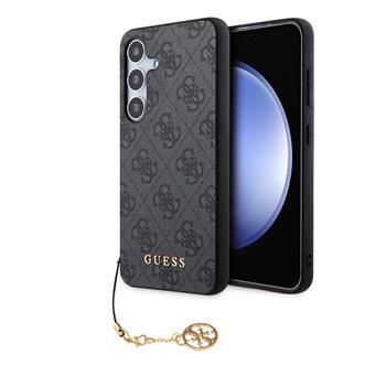 Guess 4G Charm Zadní Kryt pro Samsung Galaxy S24 Grey