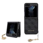 Guess 4G Charm Zadní Kryt pro Samsung Galaxy Z Flip 5 Grey