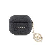 Guess 4G Script PC/PU Charm Pouzdro pro AirPods 3 Black