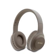 Guess Classic Silver Logo Bluetooth Stereo Headphone Brown