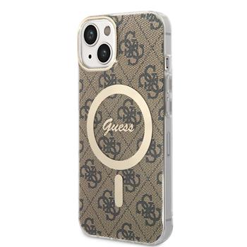 Guess IML 4G MagSafe Zadní Kryt pro iPhone 13 Brown