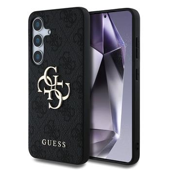 Guess PU 4G Metal Logo Zadní Kryt pro Samsung Galaxy S25+ Grey