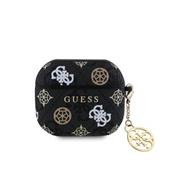 Guess PU 4G Peony Charm Pouzdro pro AirPods 3 Black