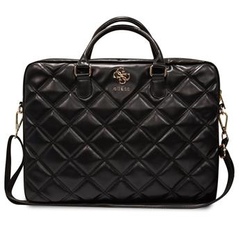 Guess PU Quilted 4G Metal Logo Taška na Notebook 15/16" Black