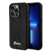 Guess Sequin Script Logo Zadní Kryt pro iPhone 14 Pro Black