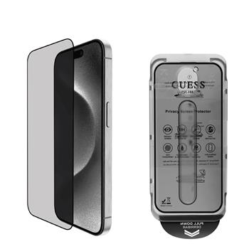 Guess Tvrzené Sklo 2.5D PRIVACY pro iPhone 16 Pro Black