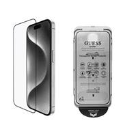 Guess Tvrzené Sklo 2.5D pro iPhone 16 Black