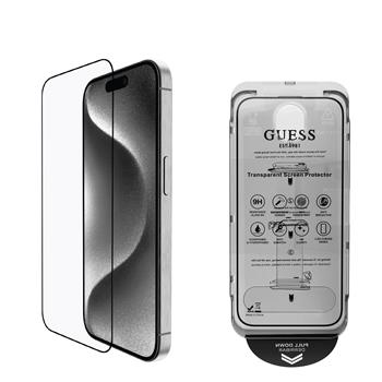 Guess Tvrzené Sklo 2.5D pro iPhone 16 Pro Max Black