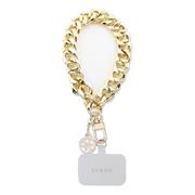 Guess Univerzální Popruh na Ruku 4G Charm Gold