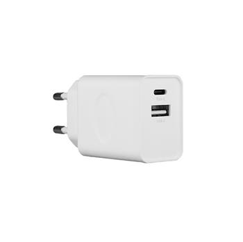 H33AC-E10 33W Cestovní Nabíječka Dual USB-A + USB-C White