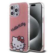 Hello Kitty IML Daydreaming Logo Zadní Kryt pro iPhone 15 Pro Max Pink