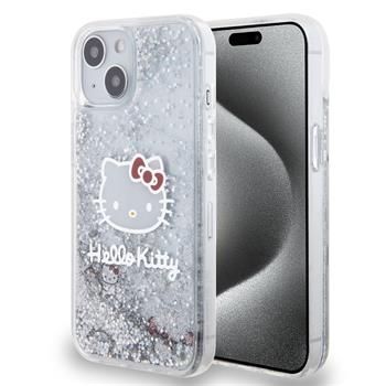 Hello Kitty Liquid Glitter Electroplating Head Logo Zadní Kryt pro iPhone 12/12 Pro Transparent