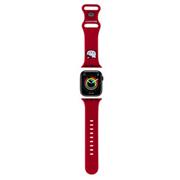 Hello Kitty Liquid Silicone Kitty Head Logo Řemínek pro Apple Watch 38/40mm Red