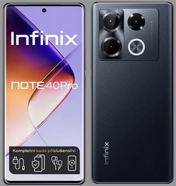 Infinix Note 40 PRO 12+256 gsm tel. Obsidian Black