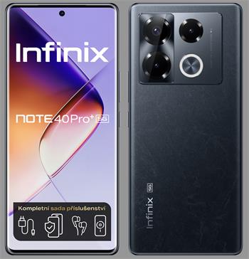 Infinix Note 40 PRO+ 5G 12+256 gsm tel. Obsidian Black