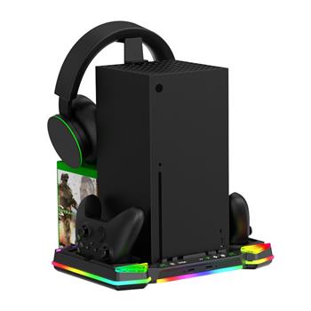 iPega XBX025S Multifunkční Nabíjecí RGB Stojan s Chlazením pro Xbox