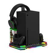 iPega XBX025S Multifunkční Nabíjecí RGB Stojan s Chlazením pro Xbox