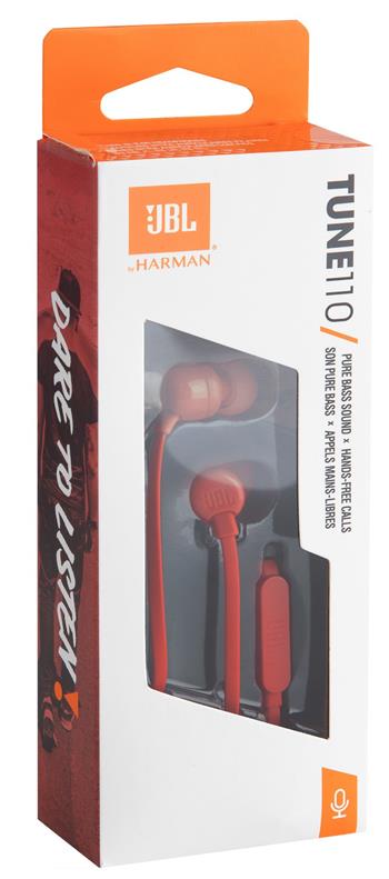 JBL T110 In-Ear Headset 3,5mm Red